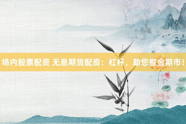 場內(nèi)股票配資 無息期貨配資：杠桿，助您掘金期市！
