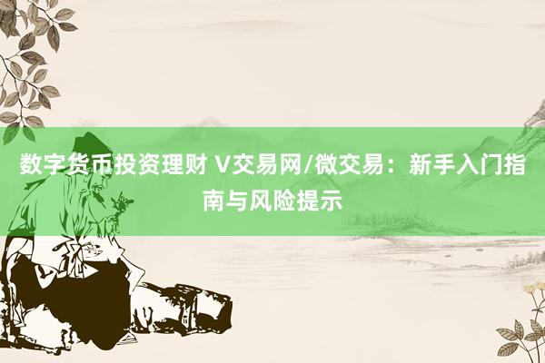 數(shù)字貨幣投資理財(cái) V交易網(wǎng)/微交易：新手入門指南與風(fēng)險(xiǎn)提示